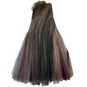 Ralph Lauren Purple Label “Jenson Tulle Strapless Evening Dress" Size 12
